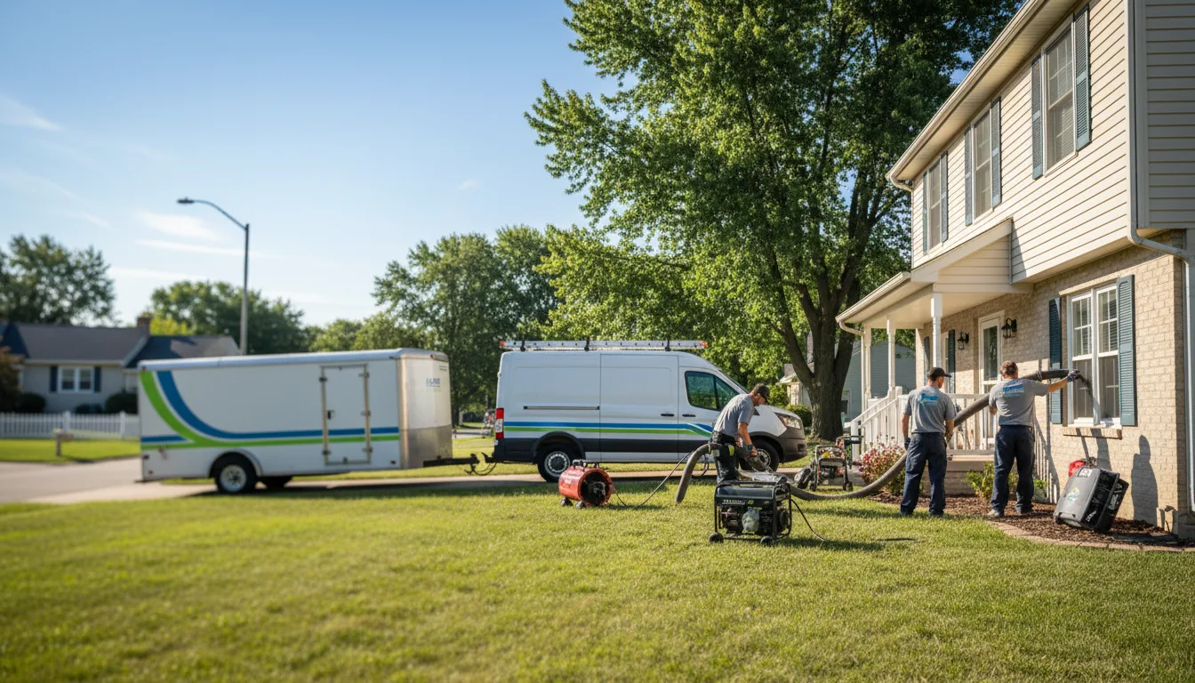Flooded Basement Restoration And Cleanup With Repair in Newberry, IN near me